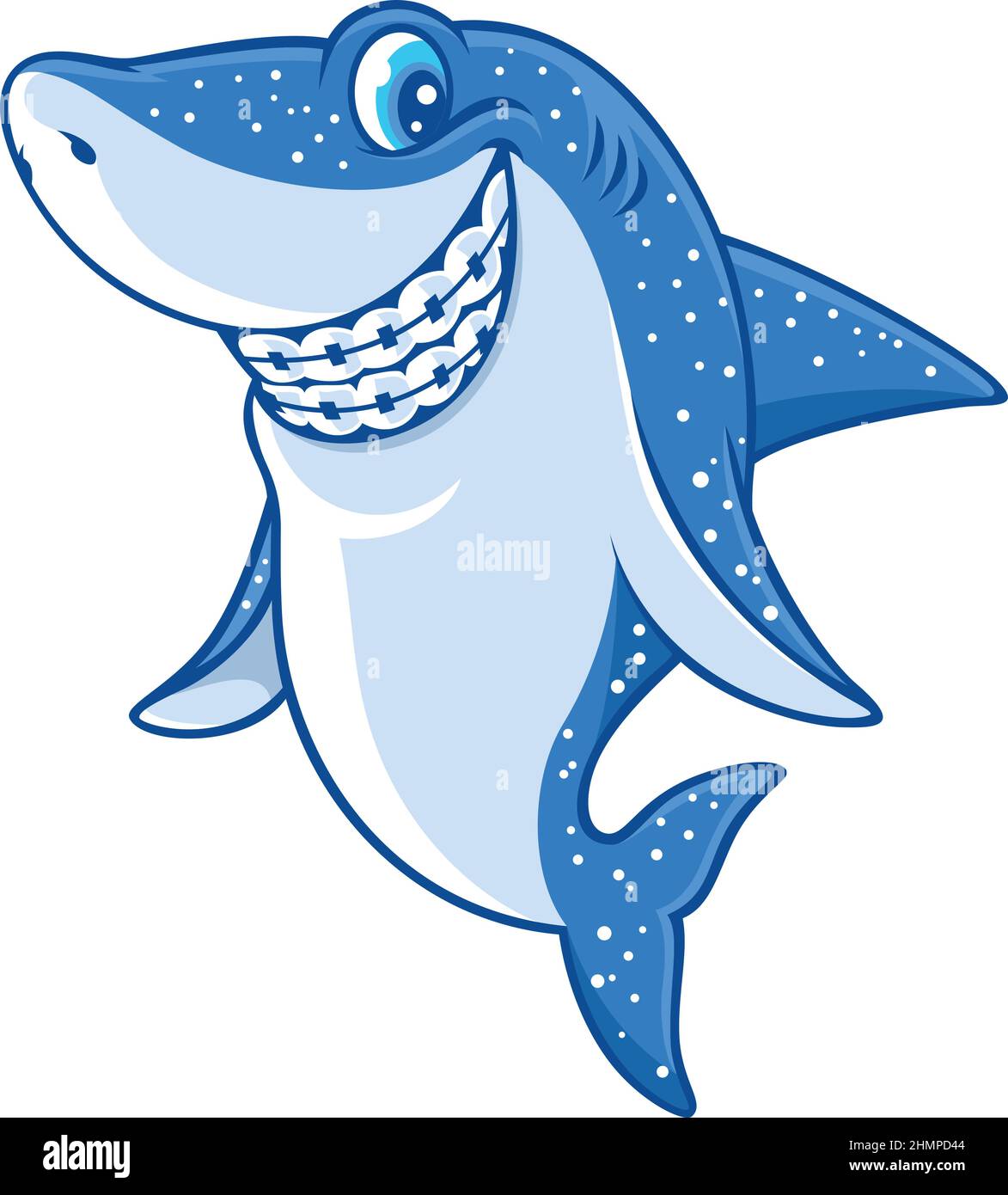 Smiling shark cartoon Stock Vector Image & Art - Alamy