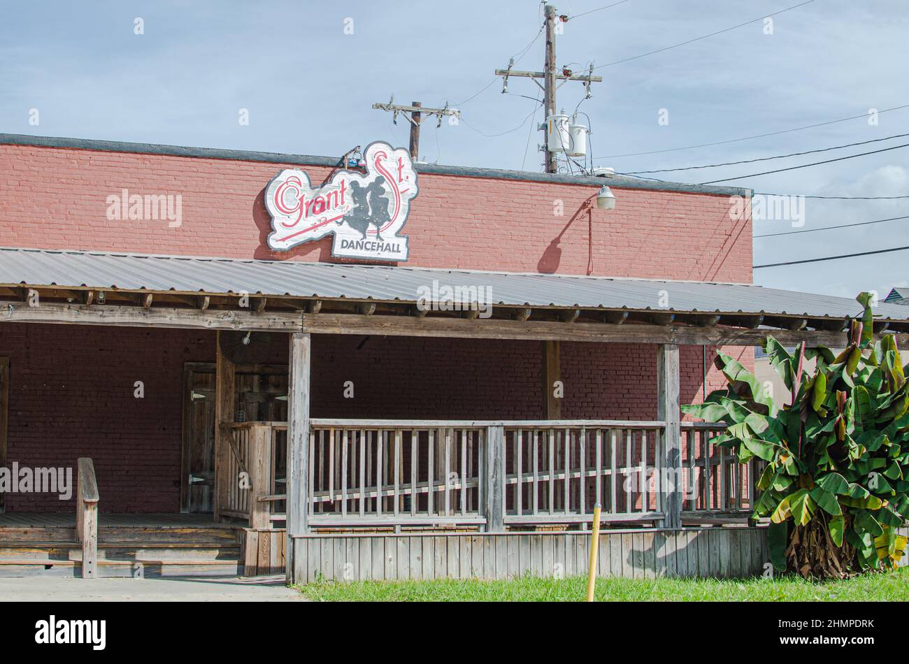 LAFAYETTE, LA - OCTOBER 29, 2013: Entrance to historic Grant Street Dance Hall Stock Photo