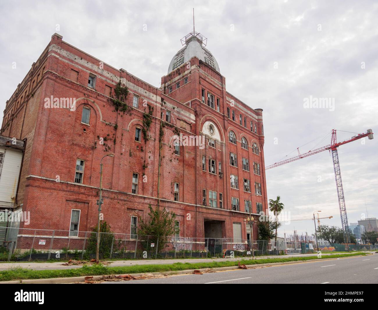 NEW ORLEANS, LA - SEPTEMBER 2, 2012: Historic Dixie Brewery on Tulane Avenue Stock Photo