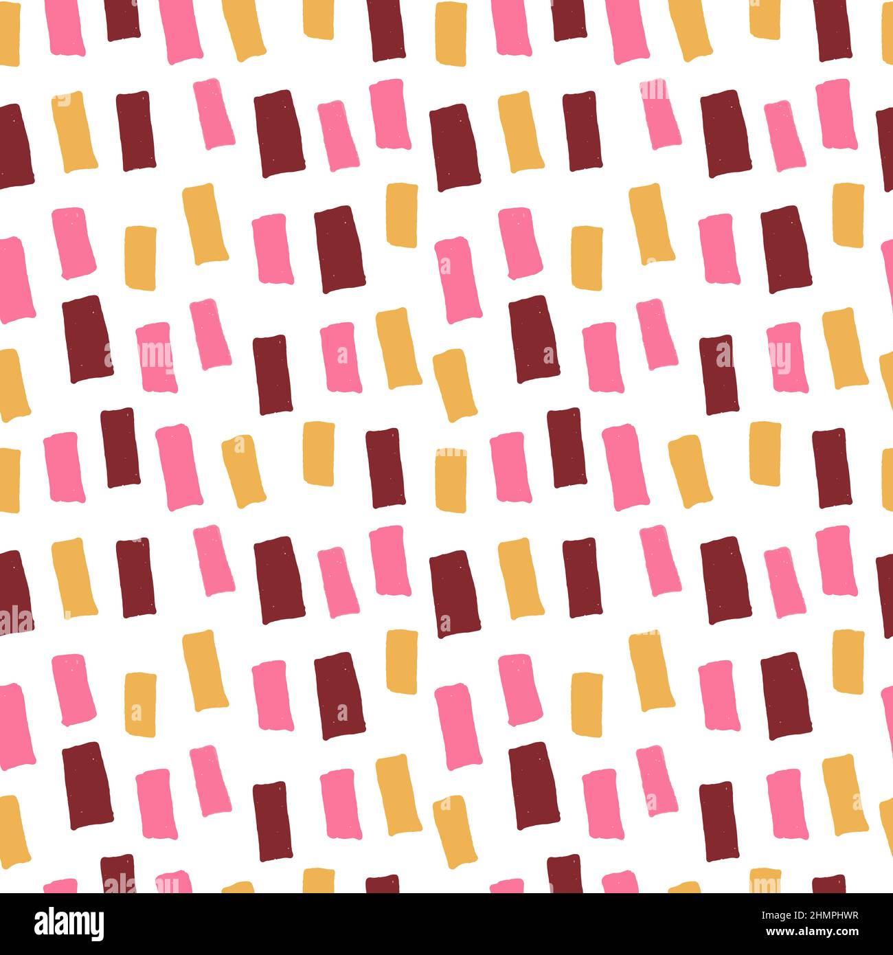 Abstract seamless pattern with squares on white background Stock Vector