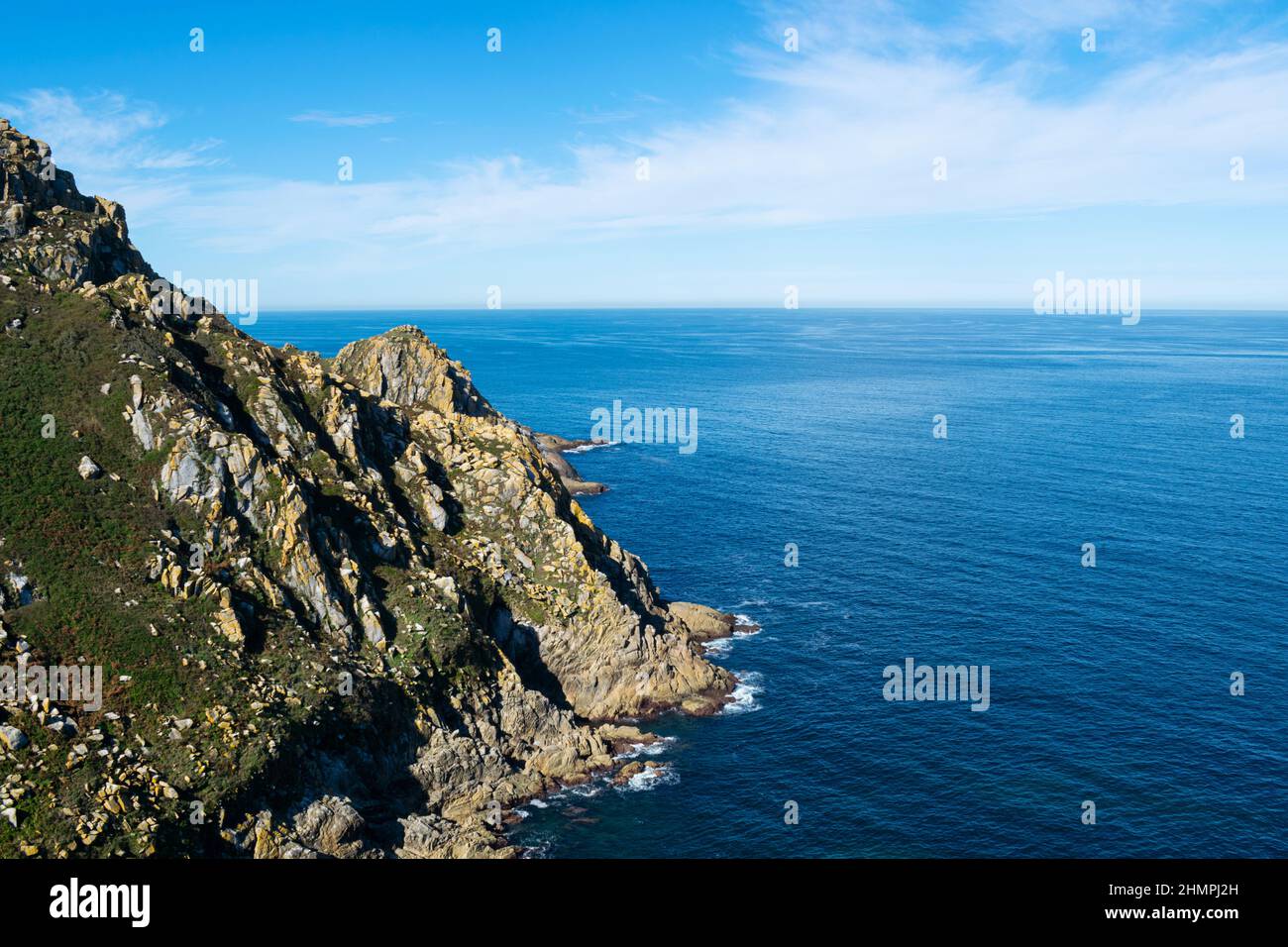 Rocky coastline, Cies Islands, Galicia, Spain Stock Photo