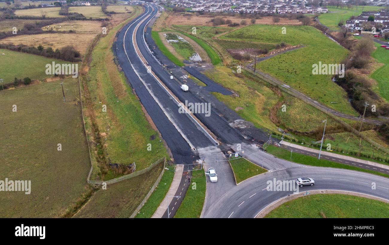 Limerick, Ireland 24.01.2022,the link between the Old Cratloe Rd road