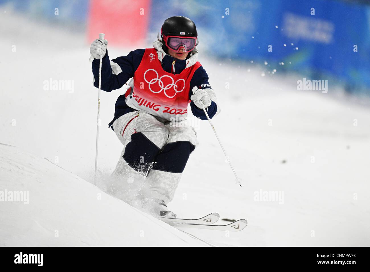 USA ORIGIN SALES ONLY                          Jaelin Kauf (USA),  FEBRUARY 3, 2022 - Freestyle Skiing :  Women's Moguls Qualification  during the Bei Stock Photo
