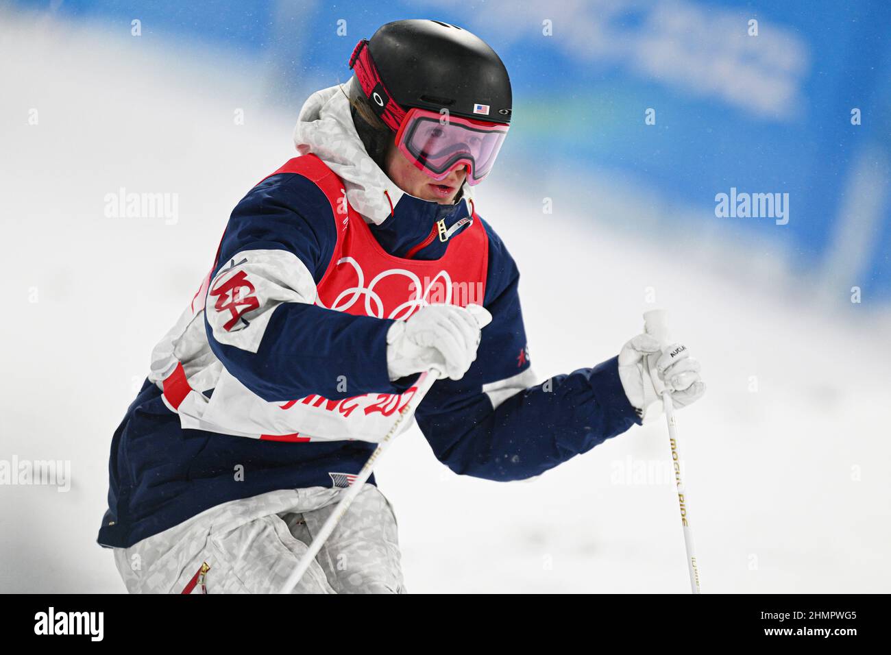 USA ORIGIN SALES ONLY                          Jaelin Kauf (USA),  FEBRUARY 3, 2022 - Freestyle Skiing :  Women's Moguls Qualification  during the Bei Stock Photo