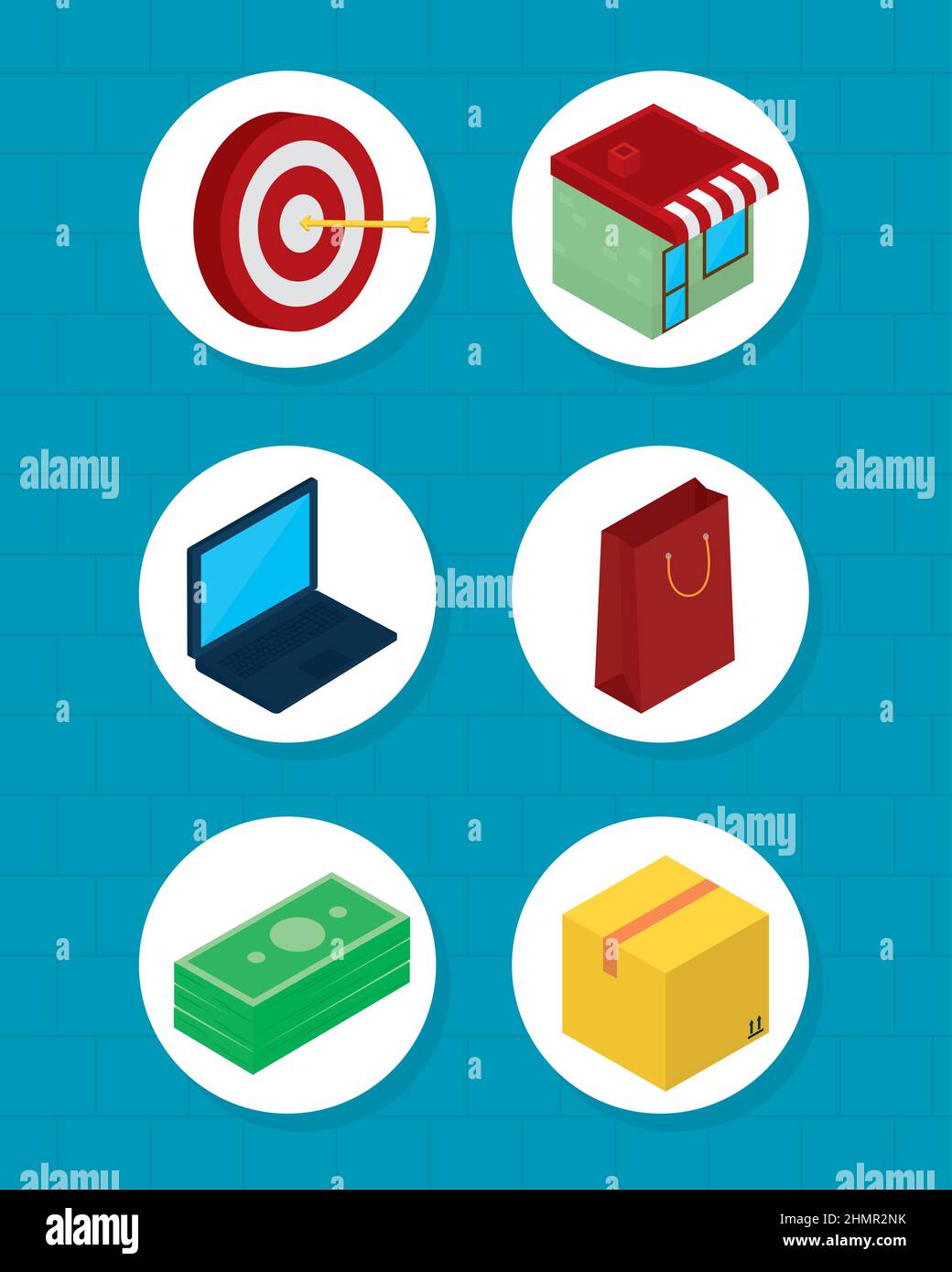 shopping and ecommerce icon set Stock Vector Image & Art - Alamy
