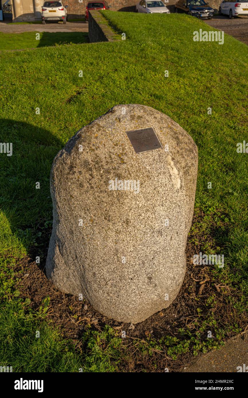The Culloden stone outside Tilbury fort commemorating the Jacobite