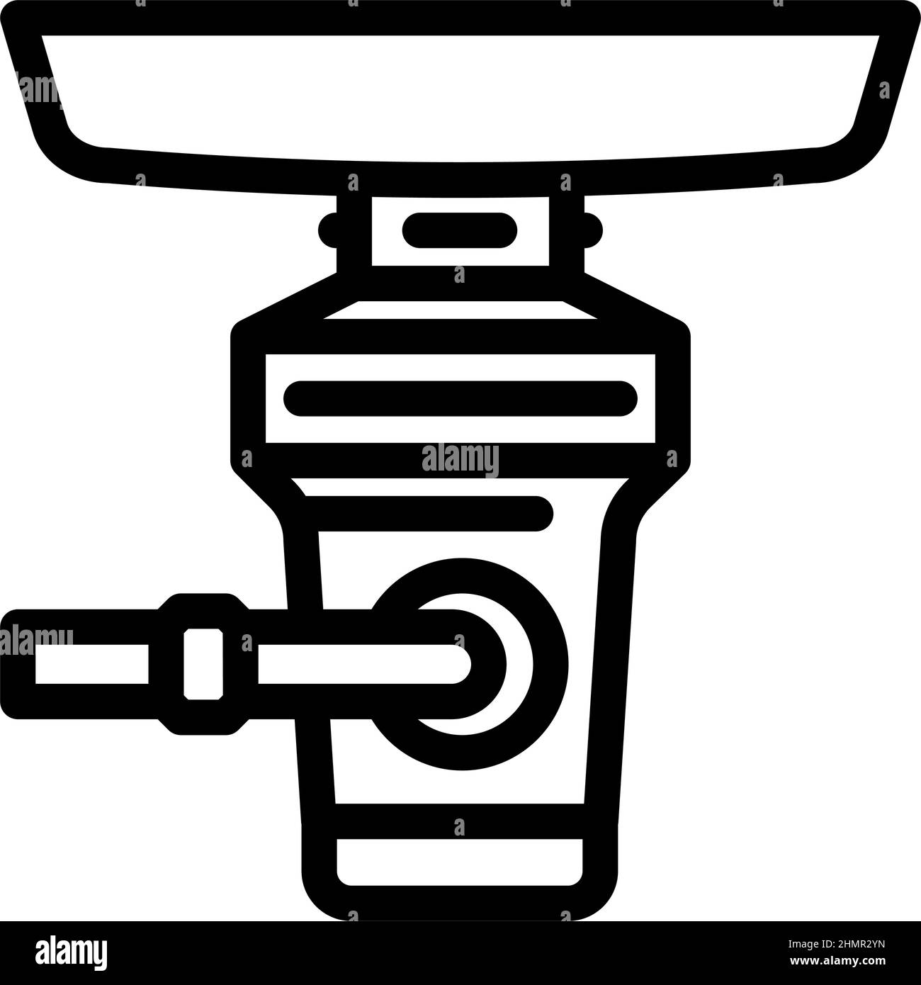 garbage disposal line icon vector illustration Stock Vector Image & Art