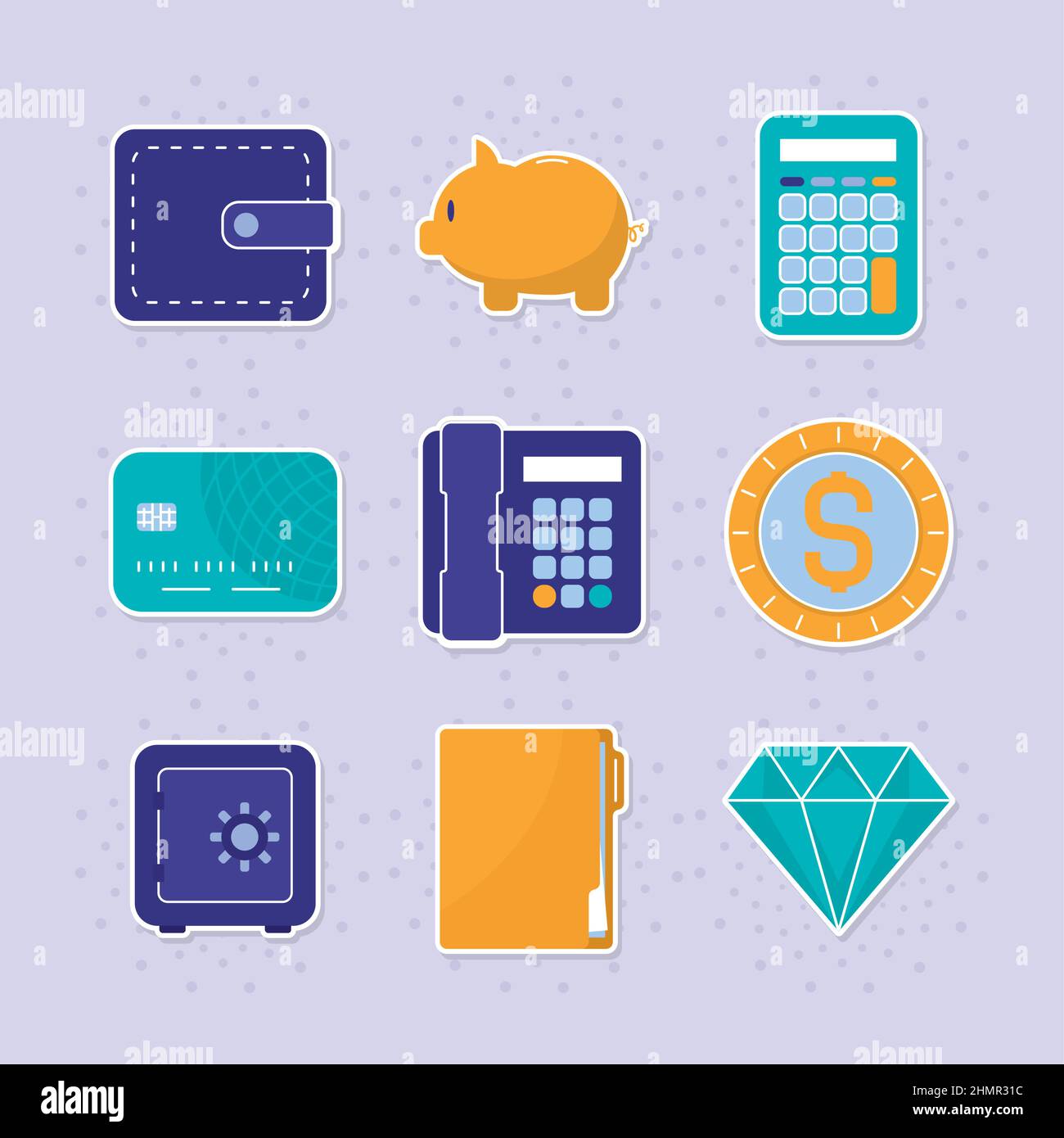 money and financial icon set Stock Vector Image & Art - Alamy