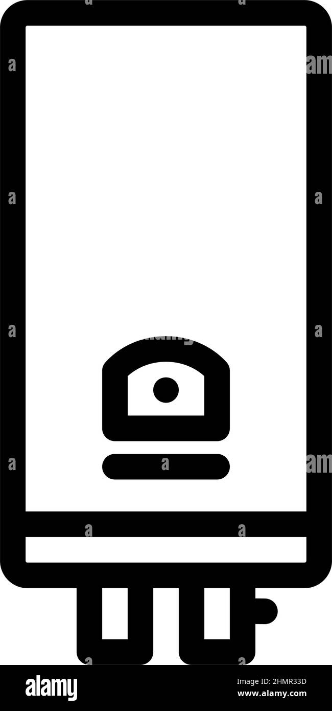 water heater line icon vector illustration Stock Vector Image & Art - Alamy