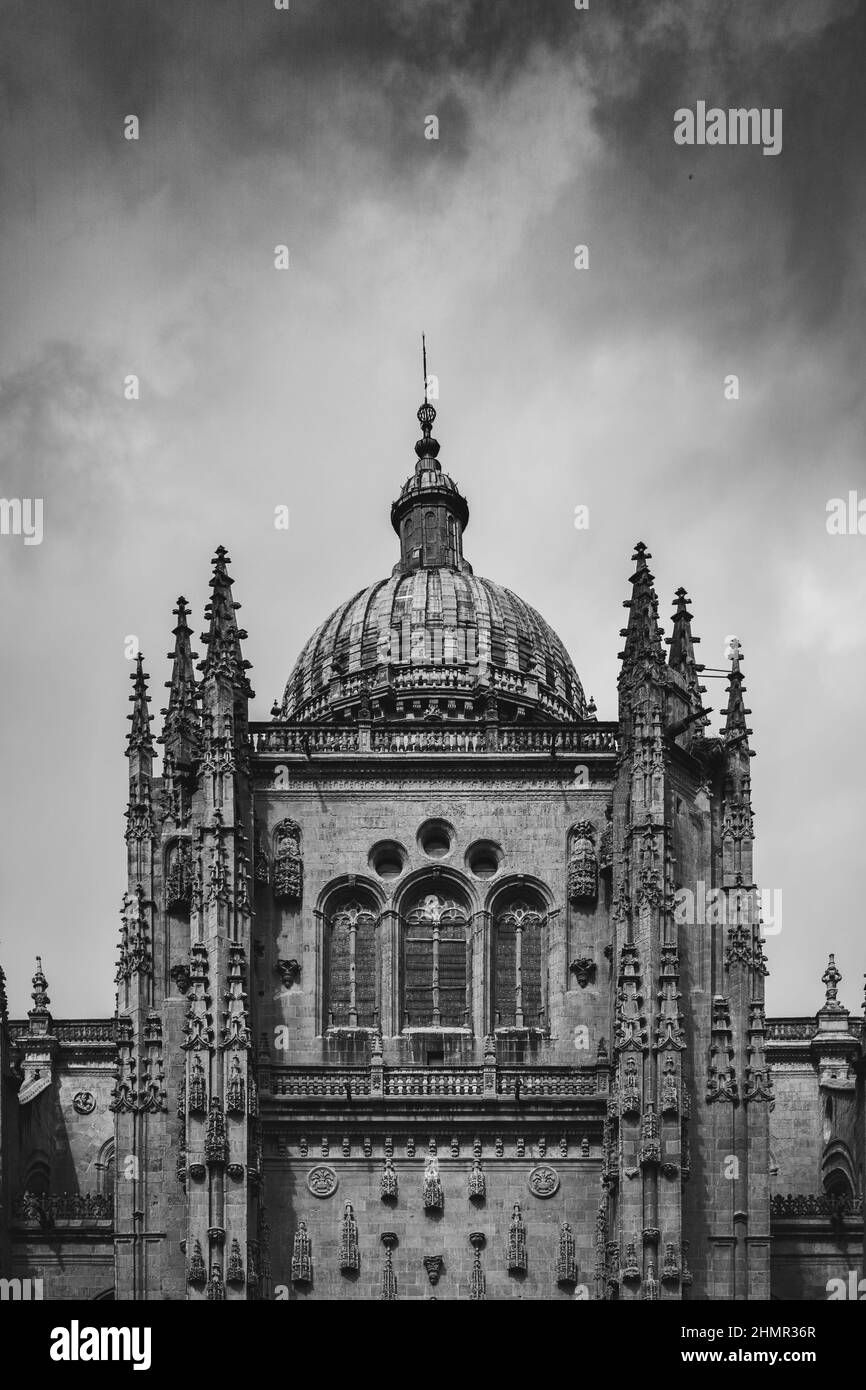 Vertical shot of a cathedral under the cloudy sky Stock Photo - Alamy