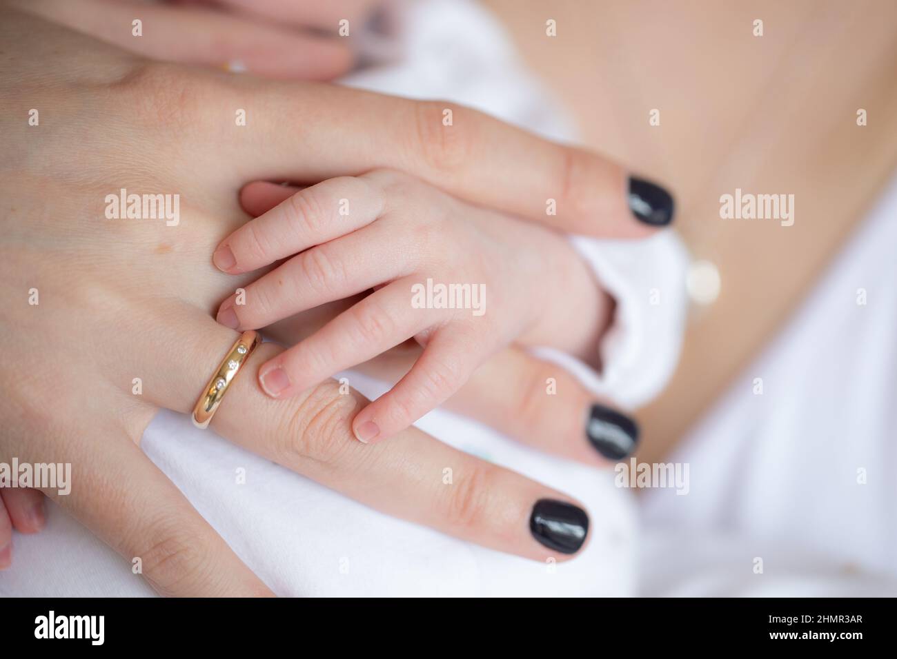 close up of a babies hand. Stock Photo