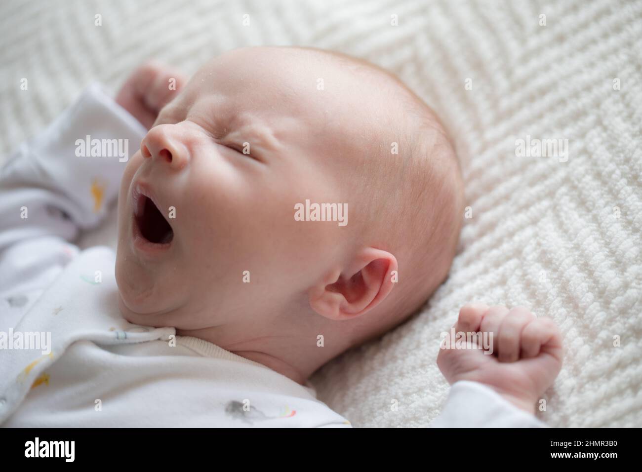 A young baby asleep. Stock Photo