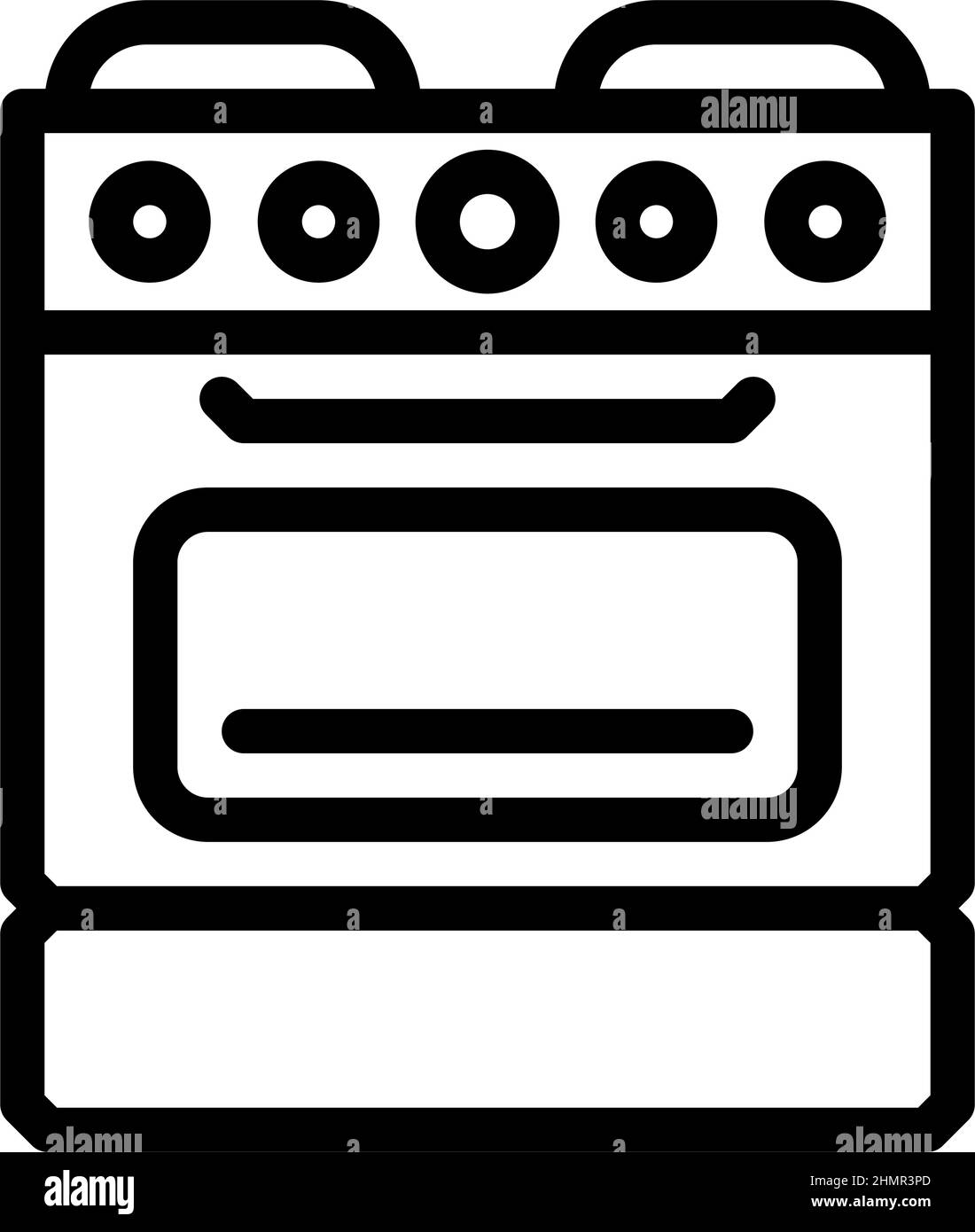 oven kitchen appliance line icon vector illustration Stock Vector Image ...