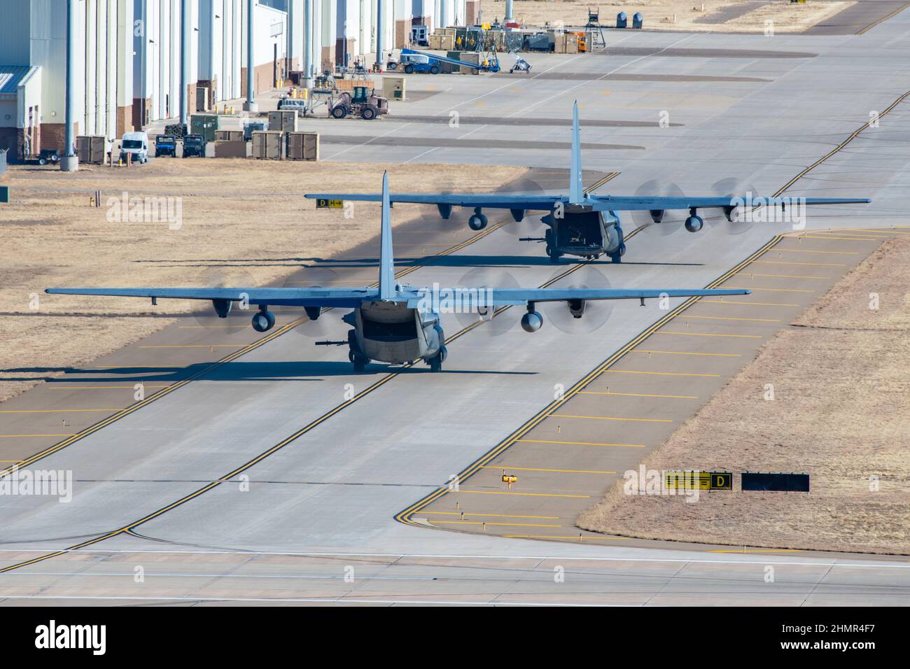 Two AC130 Stinger II gunships assigned to the 16th Special Operations