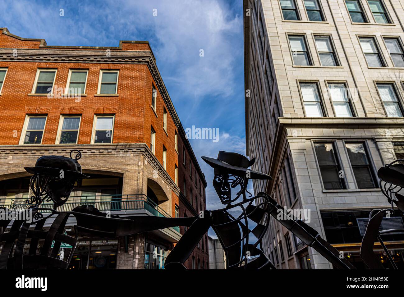 Urban Art on The Streets of Downtown Asheville, North Carolina, USA Stock Photo