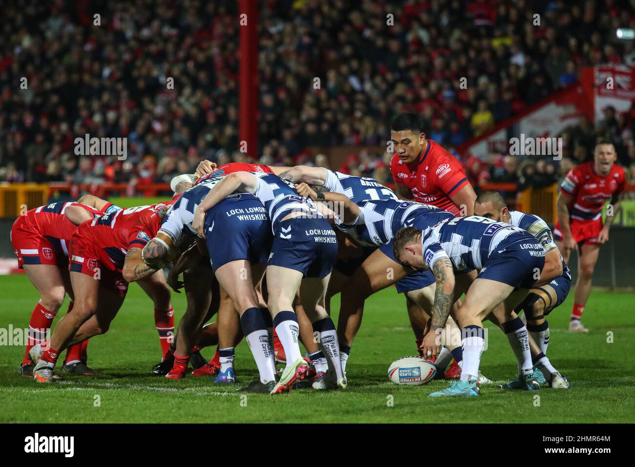 Scrums reintroduced into rugby league matches for the 2022 season Stock