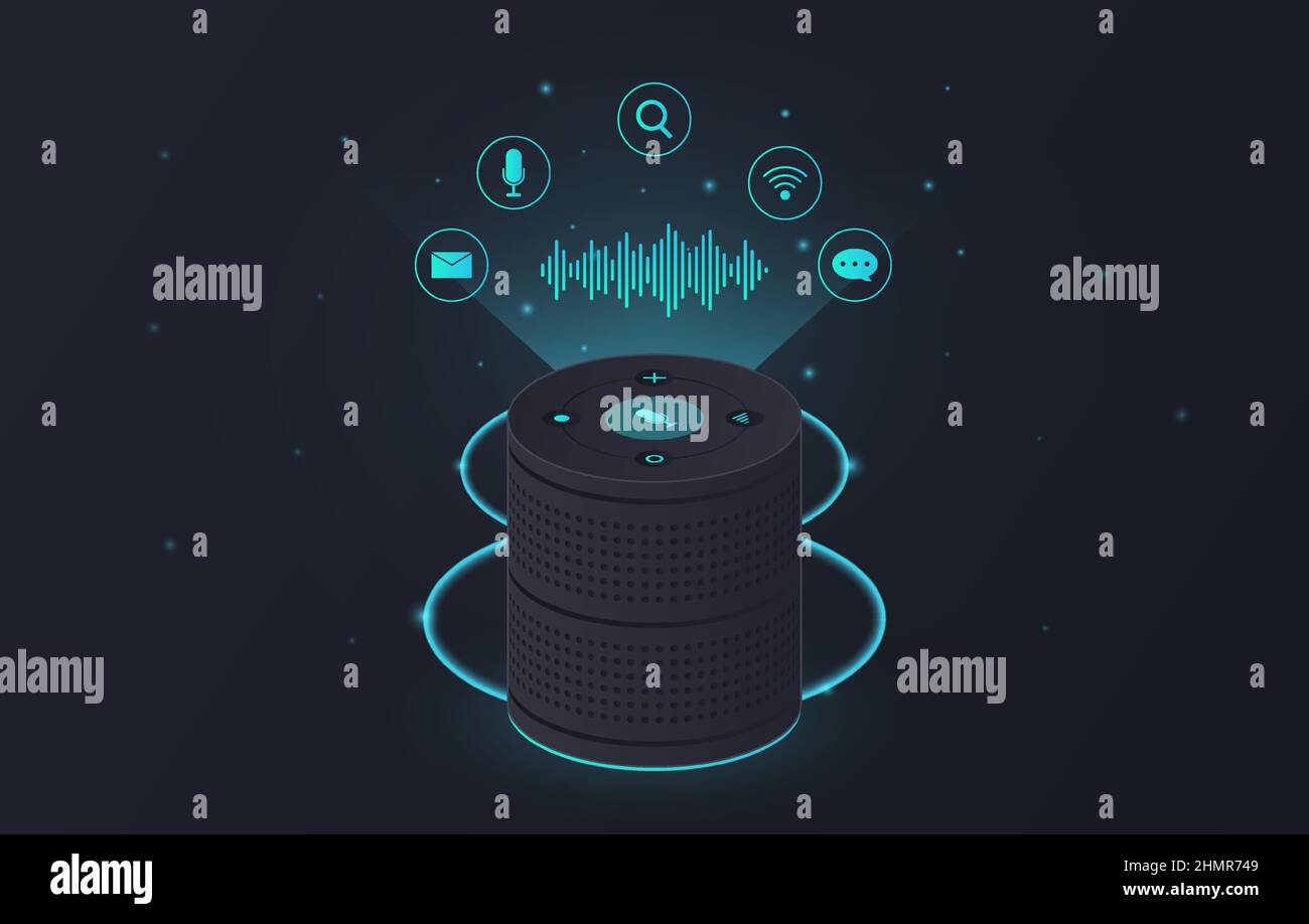 Smart voice recognition Stock Vector Image & Art - Alamy