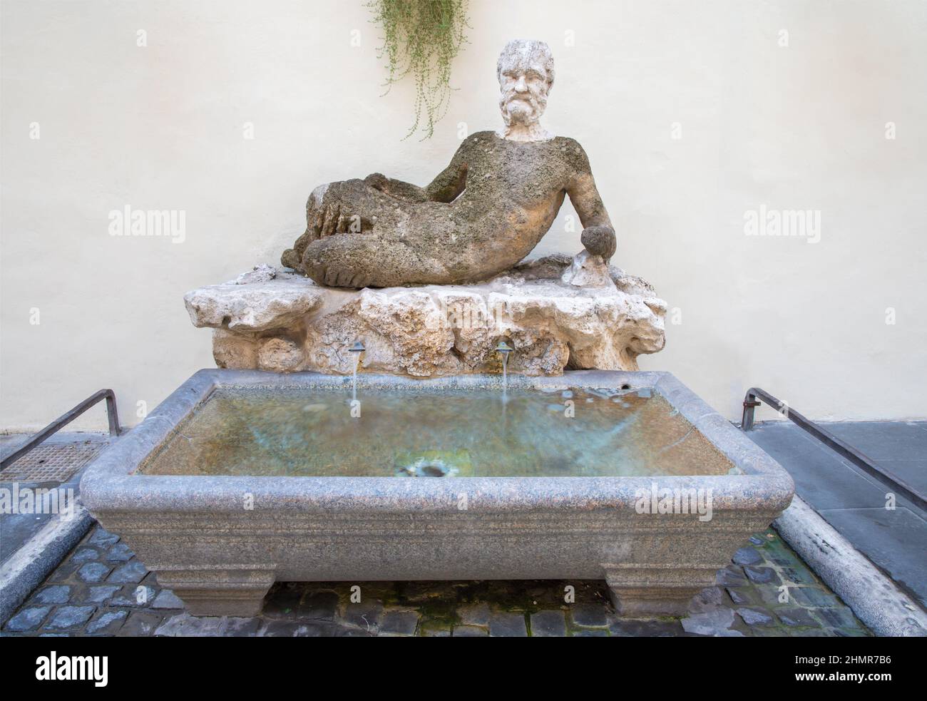 Rome - The fouuntain Fontana del Babuino. Stock Photo