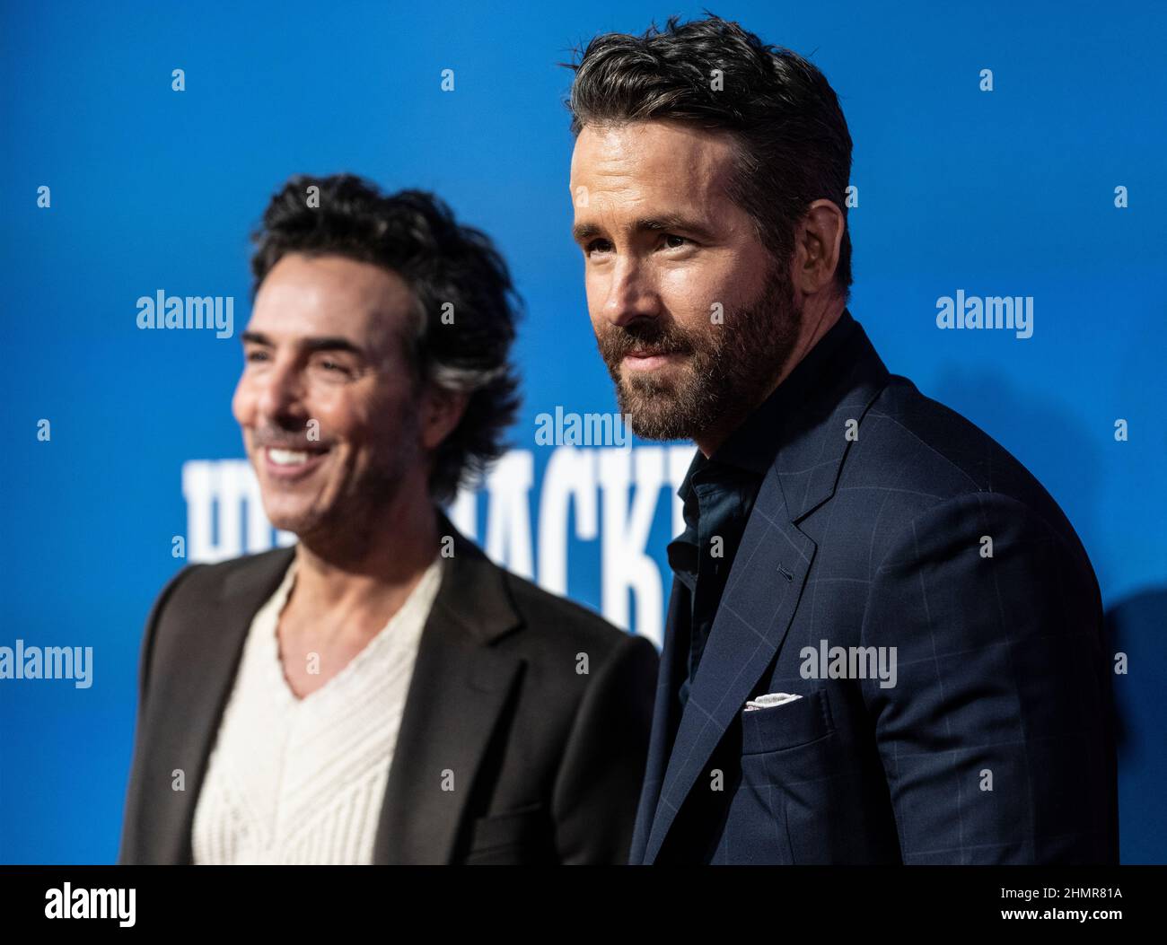 New York, NY February 10, 2022 Shawn Levy and Ryan Reynolds attend