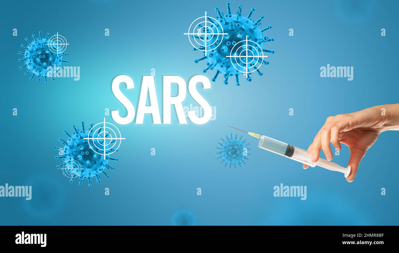 Doctor's hand in a white glove holding syringe Stock Photo - Alamy