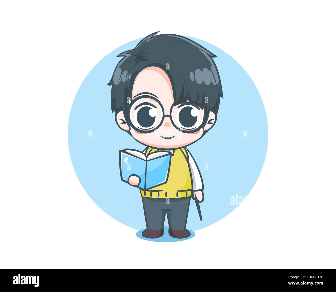 Cute teacher cartoon character Stock Vector Image & Art - Alamy