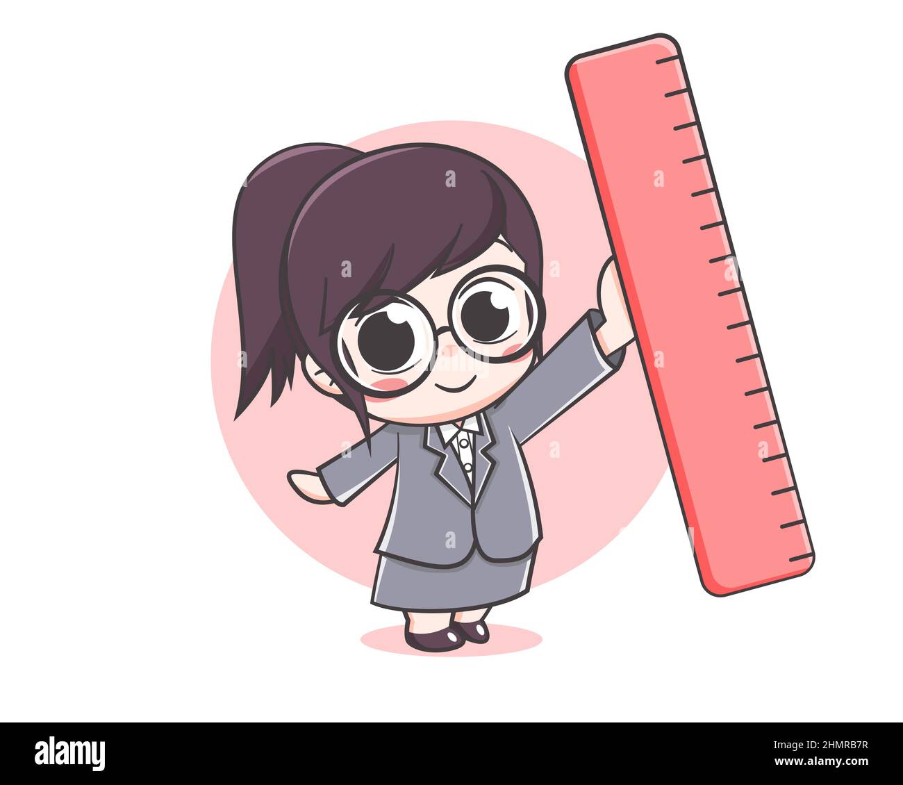 Cute teacher girl cartoon character Stock Vector Image & Art - Alamy