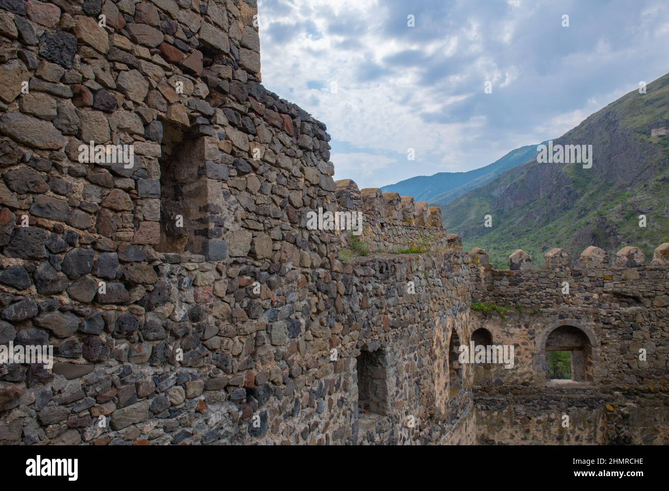 Khertvisi is one of the most photogenic fortresses in Georgia Stock Photo