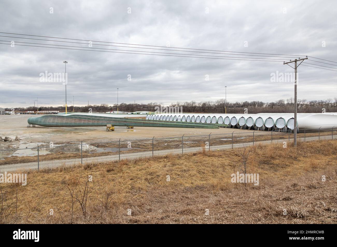 The Siemens Gamesa wind turbine blade factory in Fort Madison, Iowa