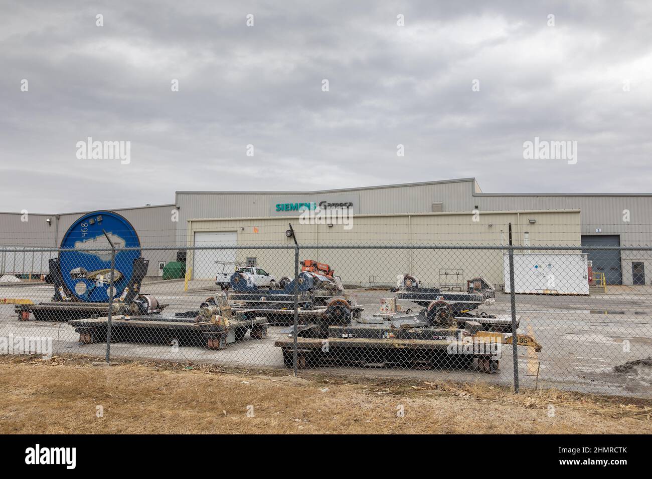 The Siemens Gamesa wind turbine blade factory in Fort Madison, Iowa