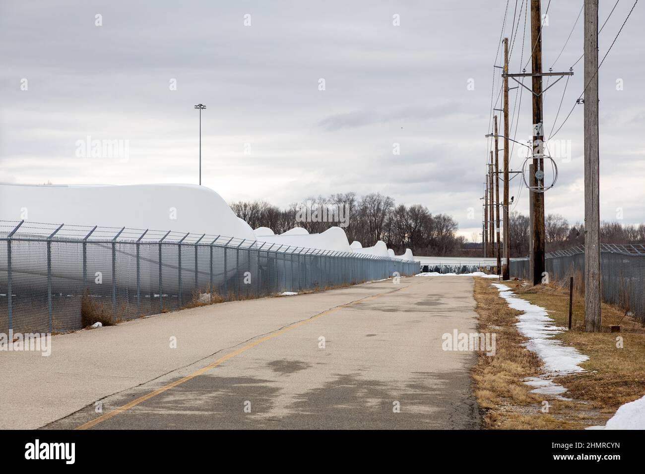 The Siemens Gamesa wind turbine blade factory in Fort Madison, Iowa ...