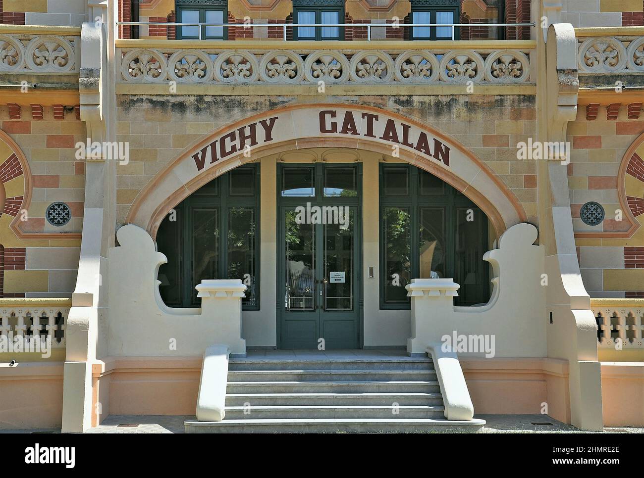Vichy Catalan spa in Caldes de Malavella in the region of La Selva province of Gerona,Catalonia,Spain Stock Photo