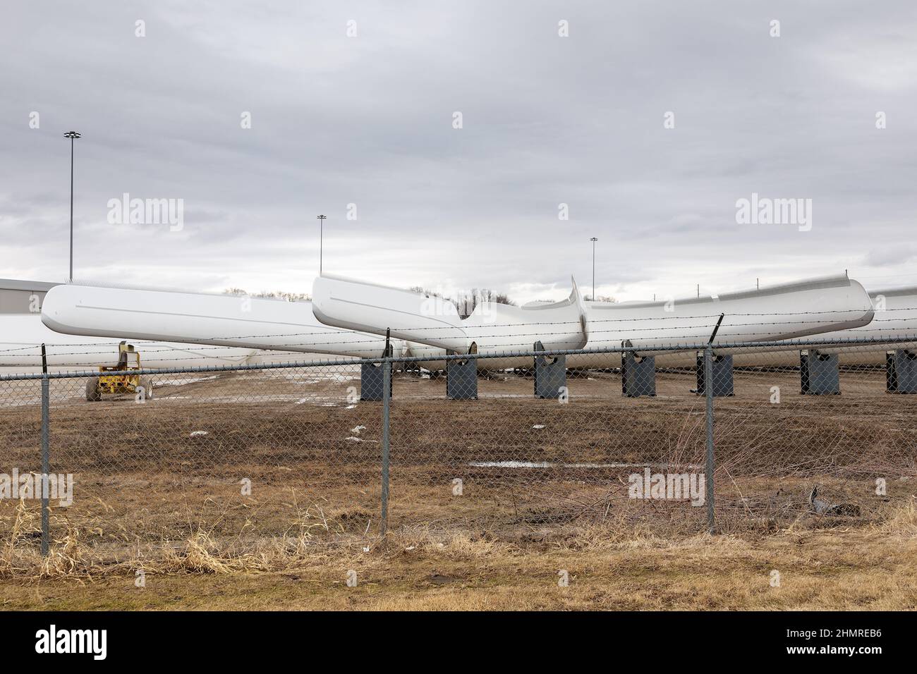 The Siemens Gamesa wind turbine blade factory in Fort Madison, Iowa