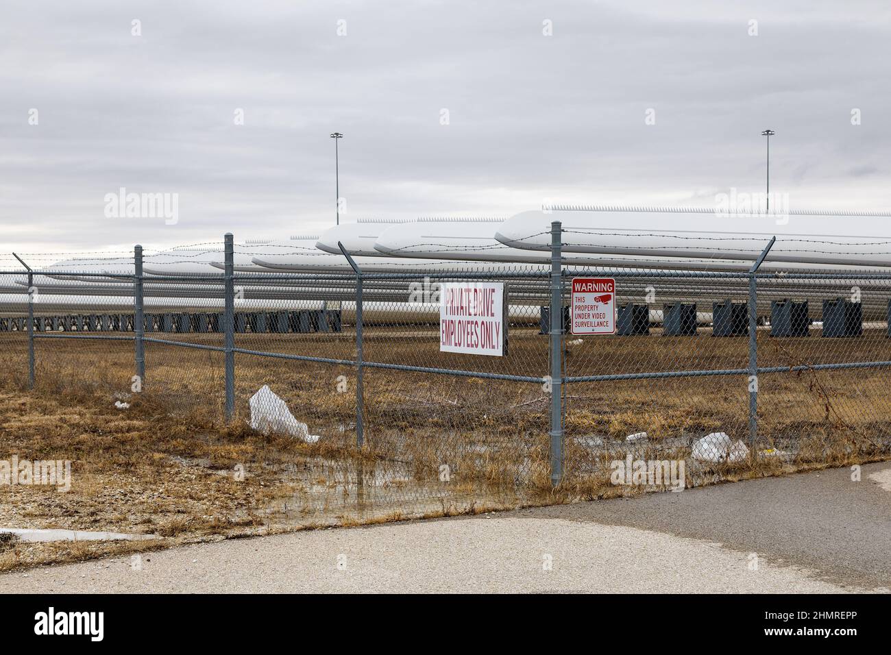 The Siemens Gamesa wind turbine blade factory in Fort Madison, Iowa