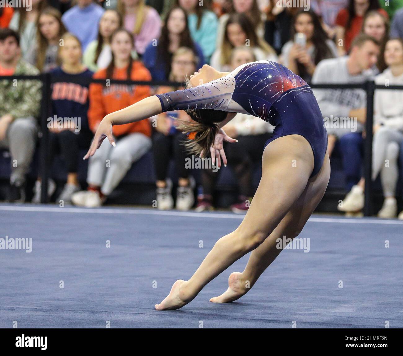 Auburn, AL, USA. 11th Feb, 2022. Auburn's Sunisa Lee performs her floor