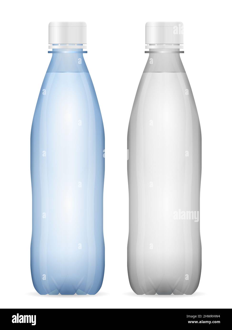 Water bottle set on a white background. Vector illustration Stock Photo ...