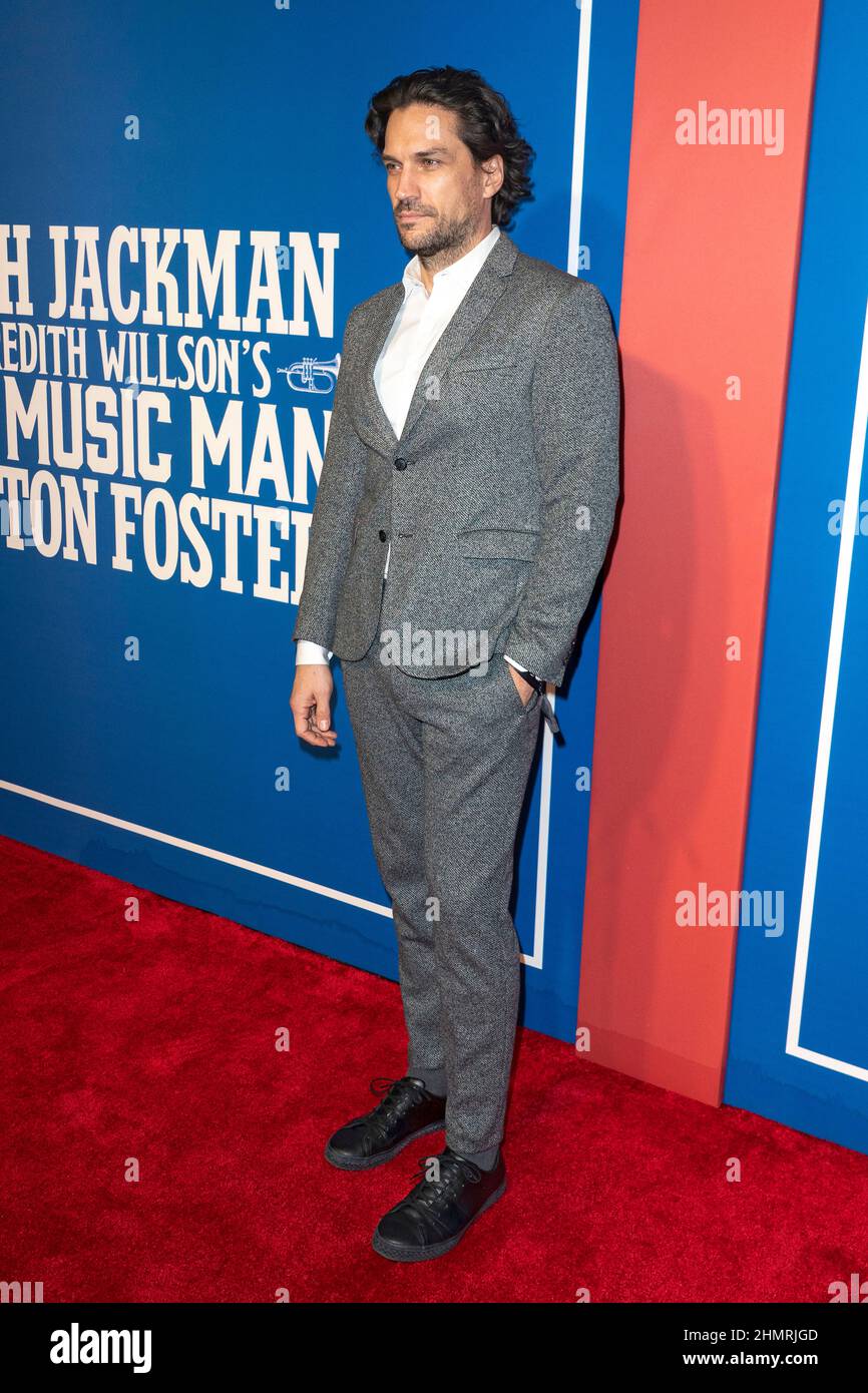 New York, USA. 10th Feb, 2022. NEW YORK, NEW YORK - FEBRUARY 10: Will Swenson attends at the opening night of 'The Music Man' on Broadway at Winter Garden Theatre on February 10, 2022 in New York City. Credit: Ron Adar/Alamy Live News Stock Photo