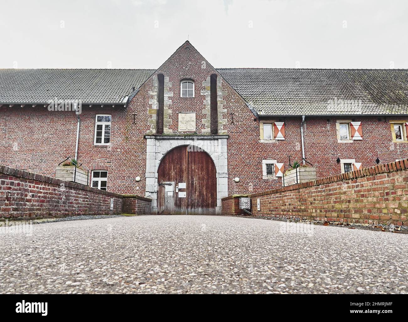 Road to an old church in Geilenkirchen, Germany Stock Photo Alamy