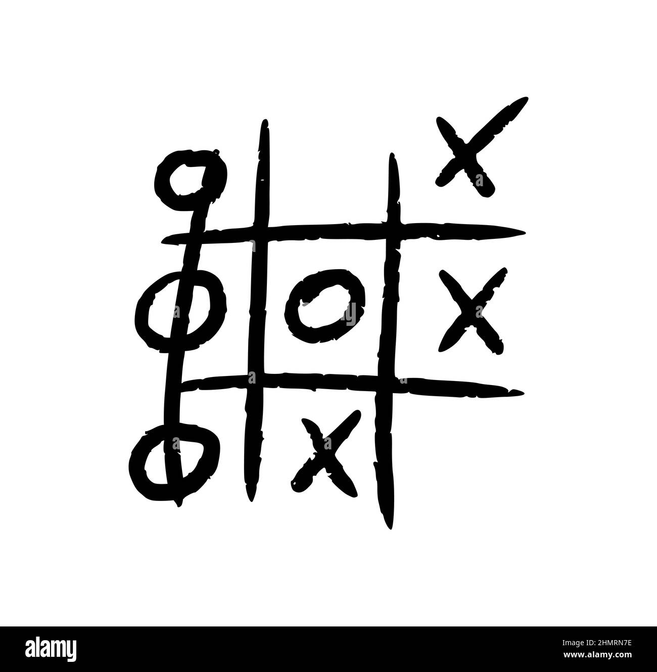 Tic tac toe game elements Royalty Free Vector Image