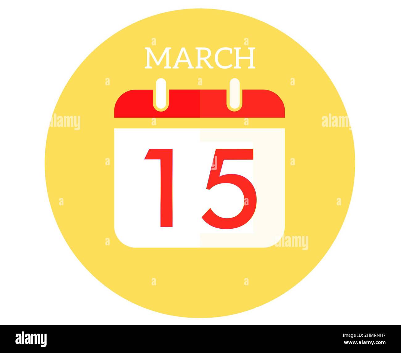 March 15 calendar flat icon Stock Photo Alamy March 15 calendar flat icon Stock Photo Alamy