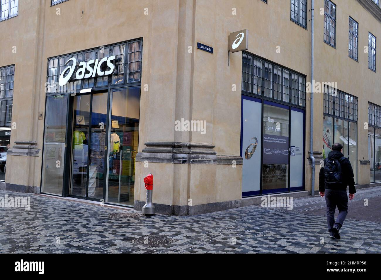 Copenhagen/Denmark./11 February 2022/.Asics sport shoes store in danish  capital Copenhagen Denmark. (Photo..Francis Joseph Dean/Dean Pictures Stock  Photo - Alamy