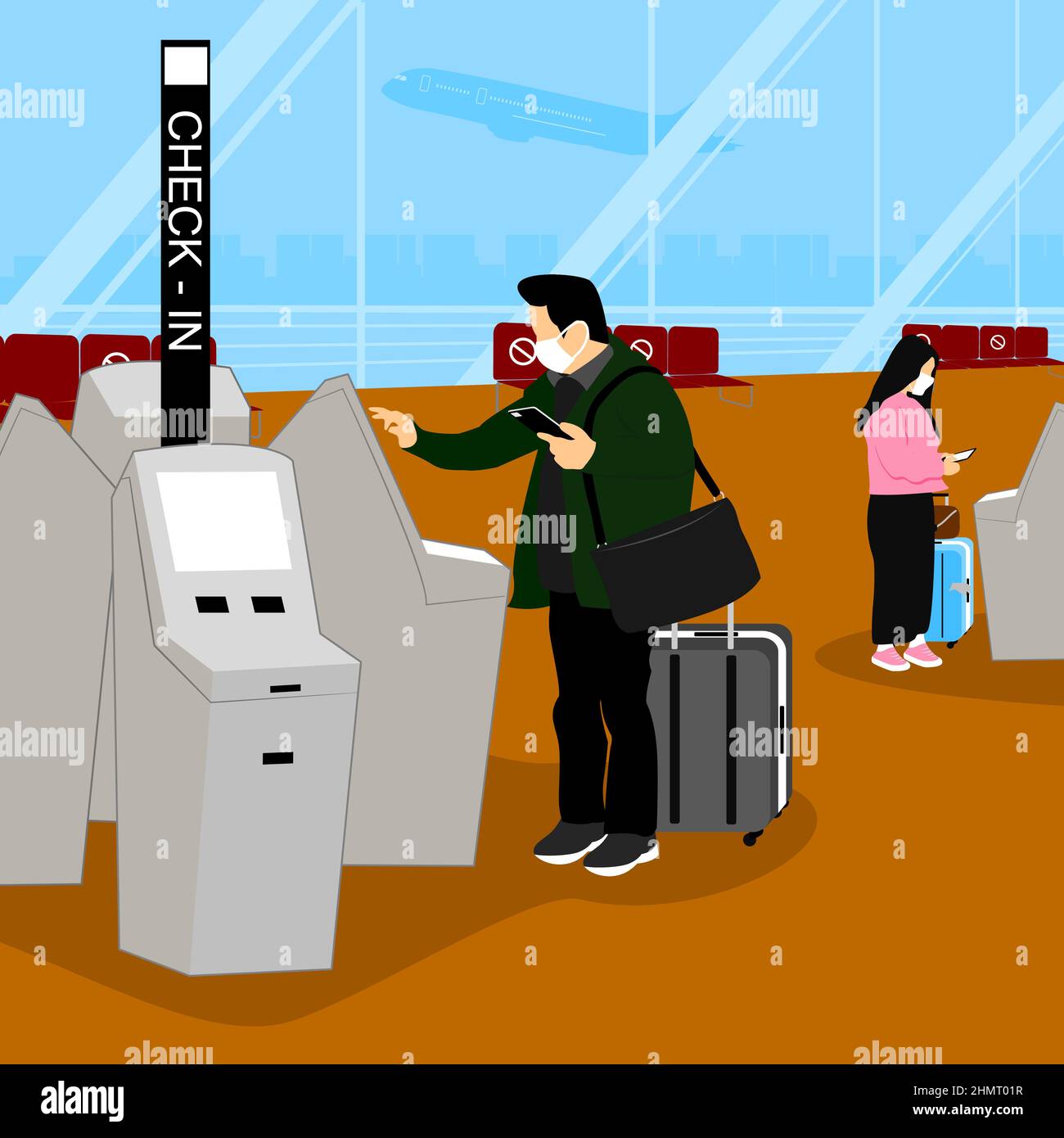 Airport congestion Stock Vector Images Alamy