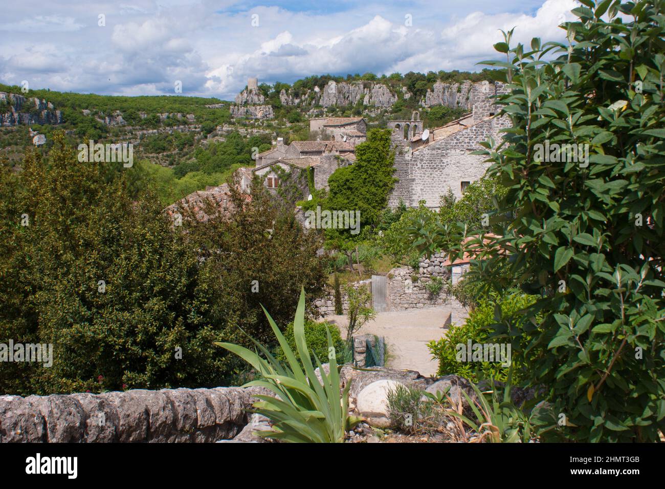 Typical French village in Balazuc, Ardeche, France Stock Photo Alamy
