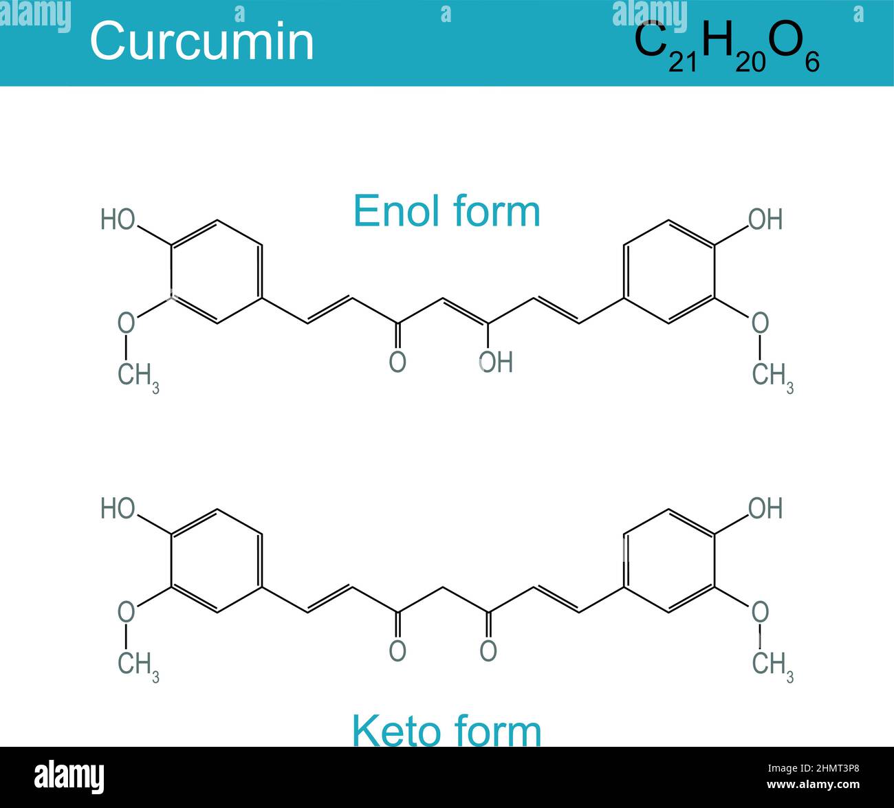Structure chimique de la curcumine Banque de photographies et d'images à  haute résolution - Alamy