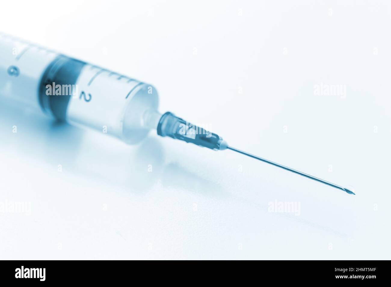 disposable syringe with hypodermic needle Stock Photo