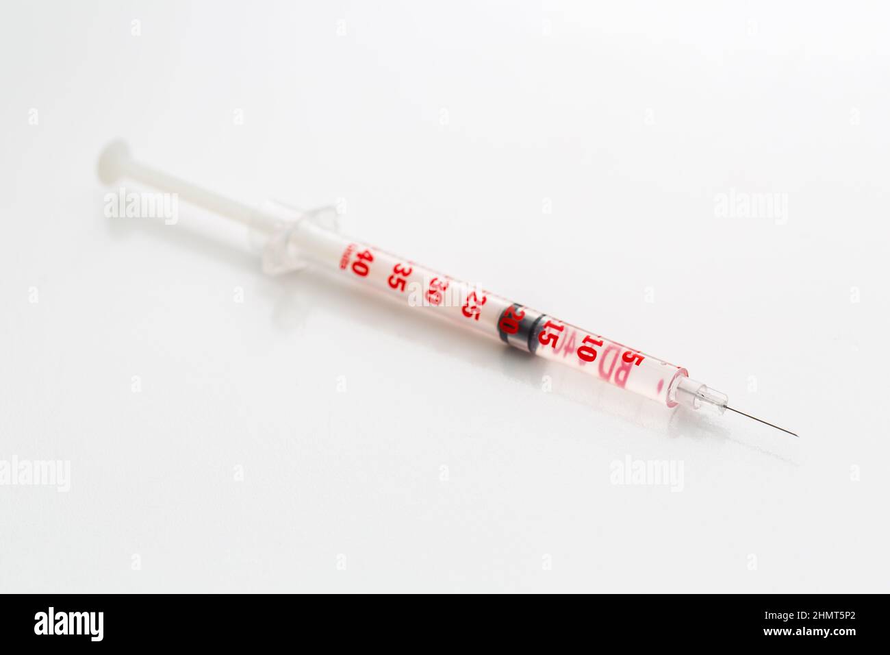 Insulin syringe for diabetes Stock Photo Alamy