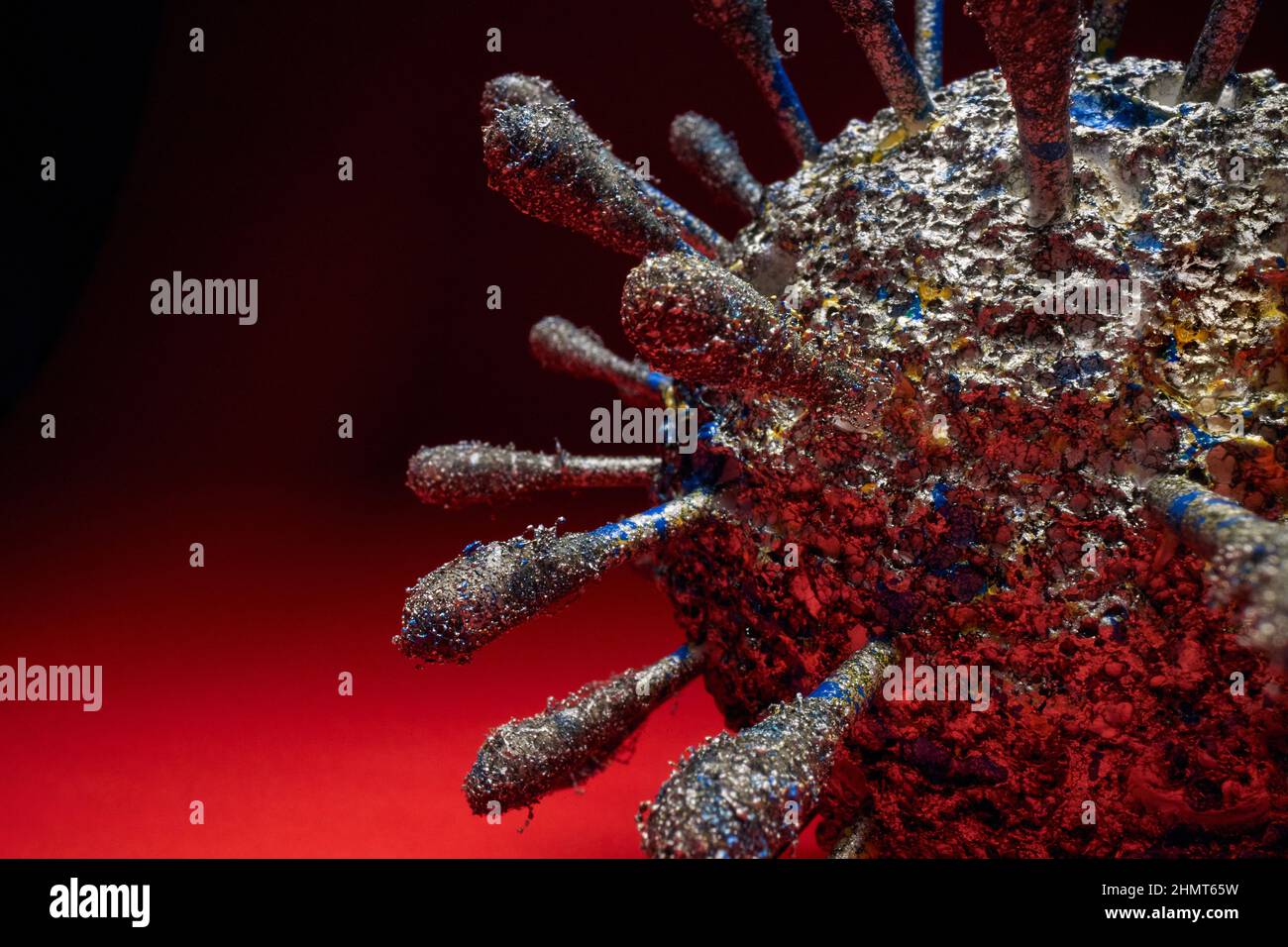 close up of dangerous flu Coronavirus.Background Stock Photo