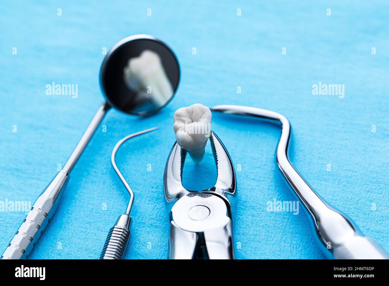 dentistry instruments for tooth removal at the dentist Stock Photo Alamy
