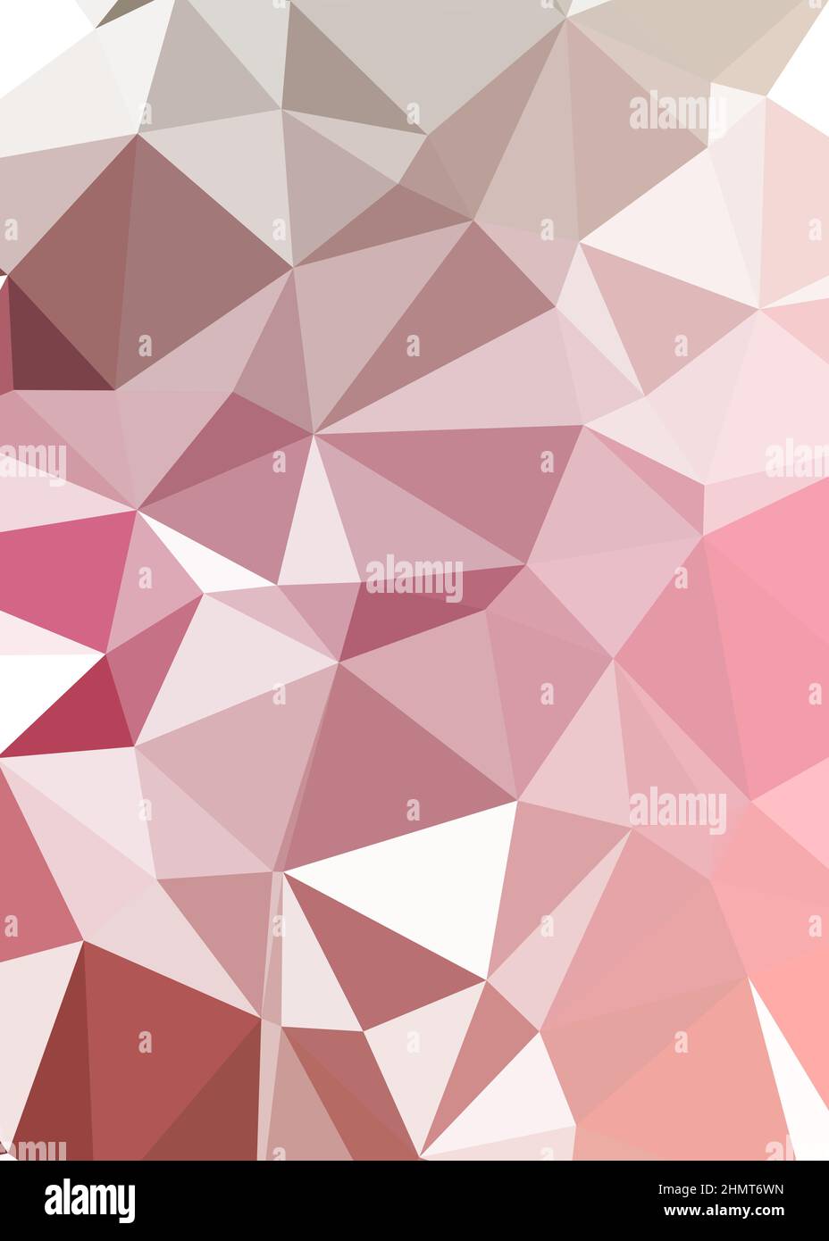 Abstract Low Polygon color Generative Art background illustration Stock Vector
