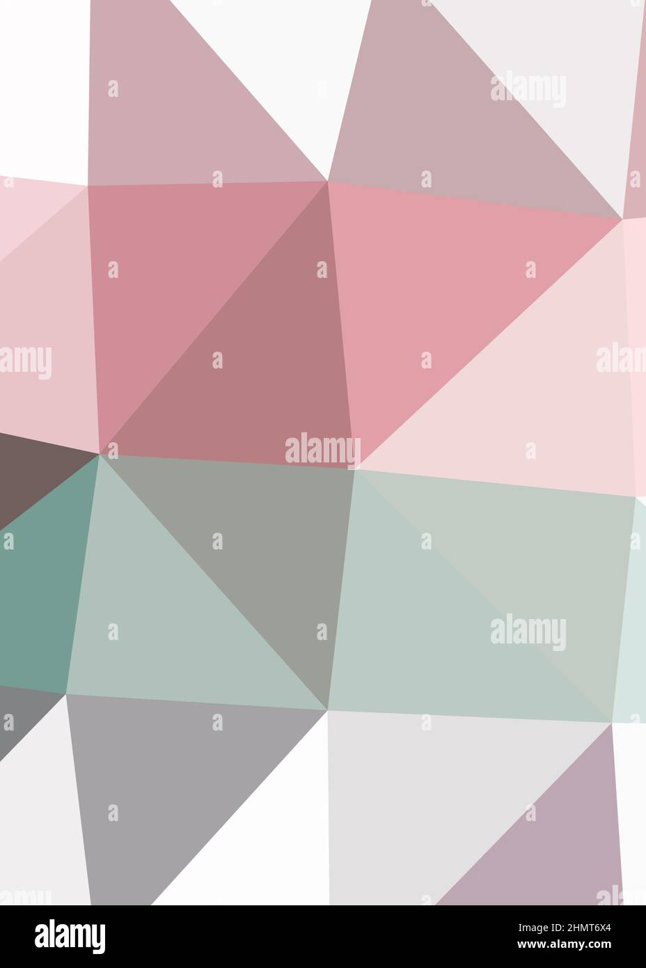 Abstract Low Polygon color Generative Art background illustration Stock Vector