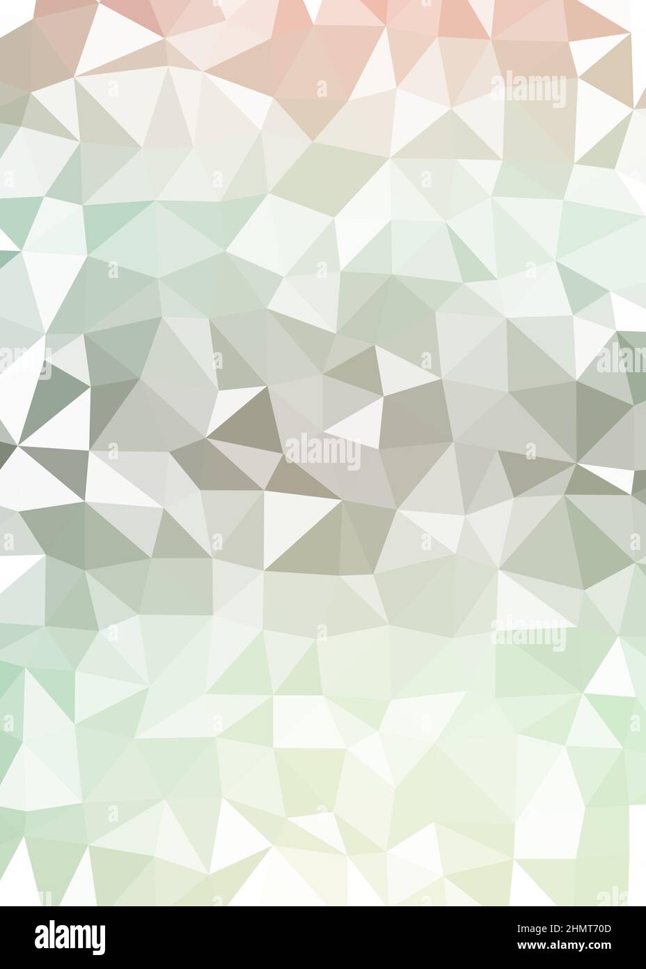 Abstract Low Polygon color Generative Art background illustration Stock Vector
